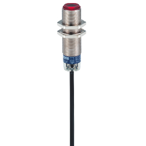 TES Electric Photoelectric Sensor; Opposed - Receiver; 18mm Barrel; 100m Range; 10-30VDC; PNP; LO/DO Configurable; 2m Potted Cable